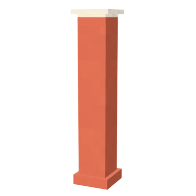 Brick Pier column in 3D