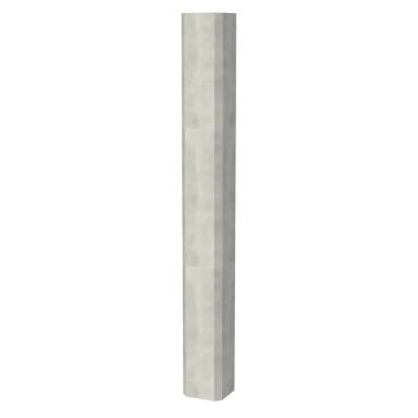 Chamfered Concrete column in 3D