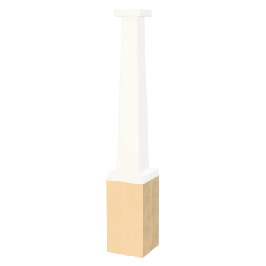 Craftsman Tapered column in 3D