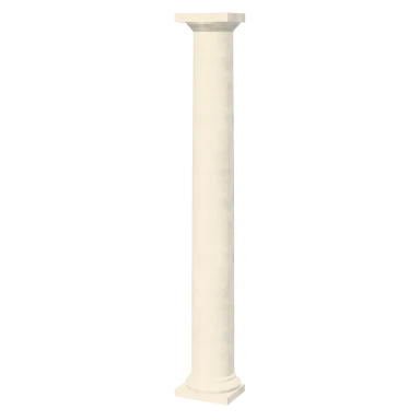 Half-Round Engaged column in 3D