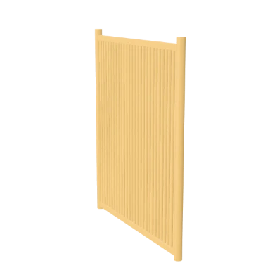 Bamboo screen fence in 3D