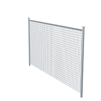 Chain link fence in 3D