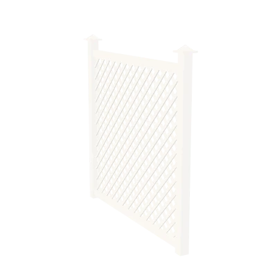 Diagonal lattice fence in 3D