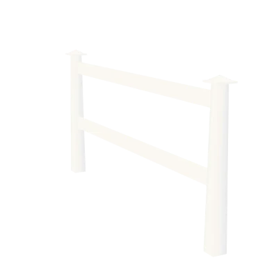 Ranch rail fence in 3D