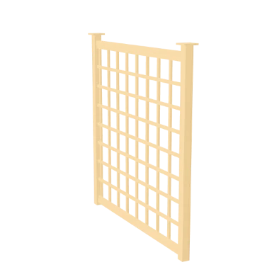 Trellis panel fence in 3D