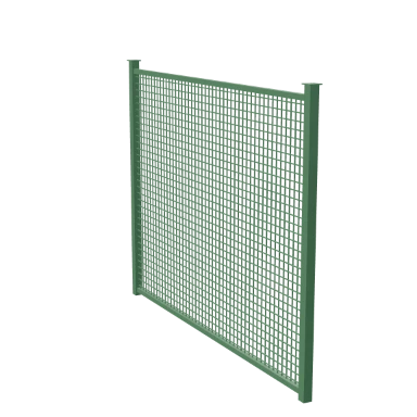 Welded mesh panel fence in 3D