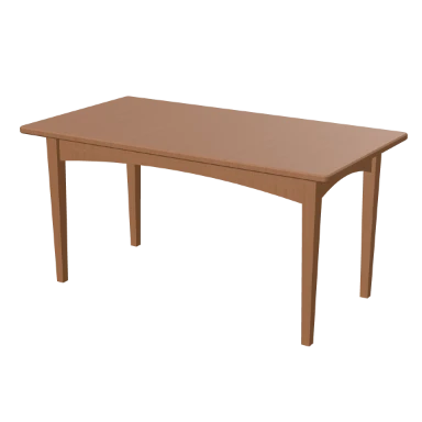 Arched Skirt Table table in 3D