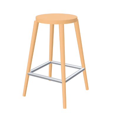 Bar Stool stool in 3D