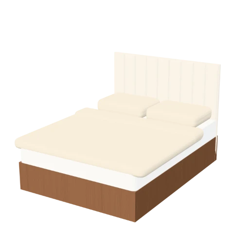 Channel Velvet Bed bed in 3D