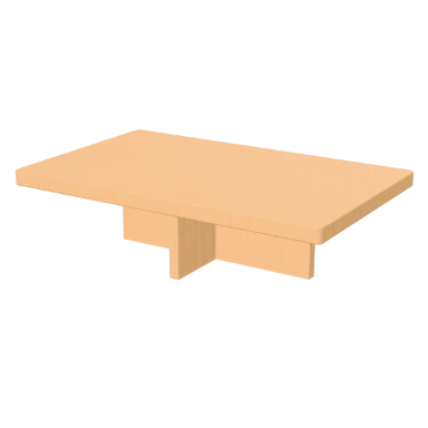 Cross-Base Coffee coffee table in 3D
