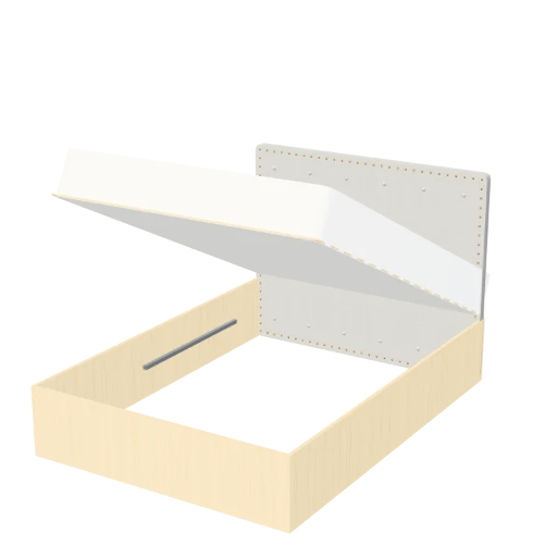 Ottoman Storage Bed bed in 3D