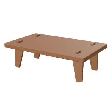 Plank-Leg Coffee coffee table in 3D