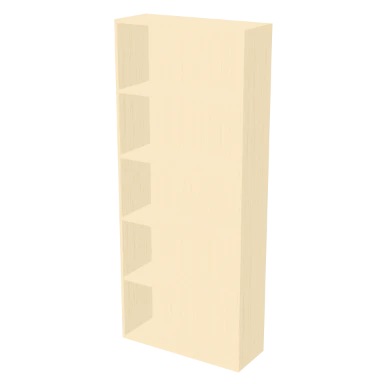 Tall Bookcase shelving in 3D