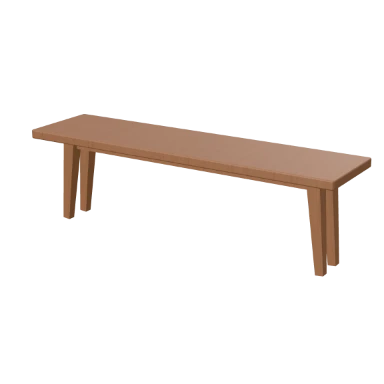 Tapered Bench bench in 3D