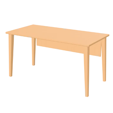 Tapered Leg Desk desk in 3D