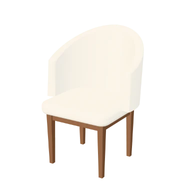 Tub Chair (bouclé) chair in 3D