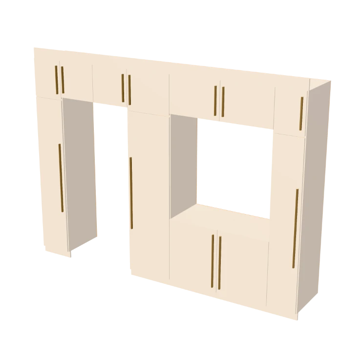 Wardrobe Around a Door wardrobe in 3D