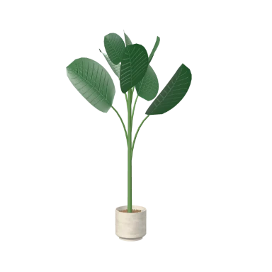 Bird of paradise, fibreclay in 3D