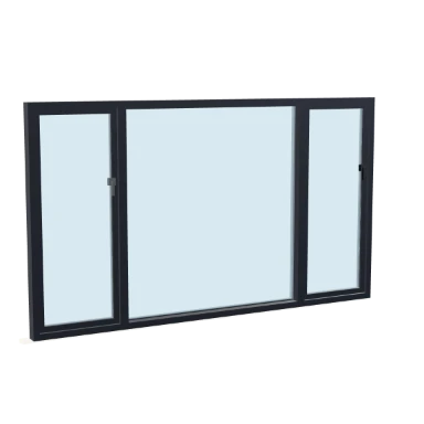 Picture Window with Flankers window in 3D