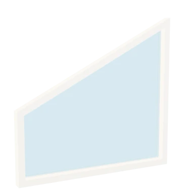 Raking Gable Window window in 3D