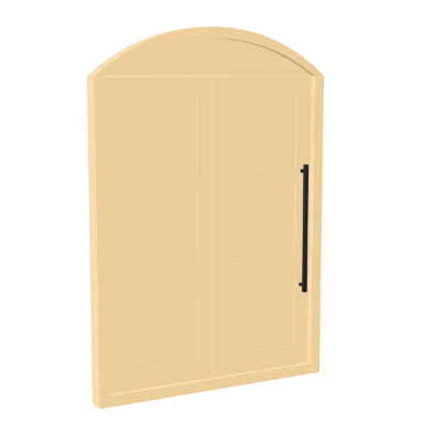 Segmental Barn Opening door in 3D