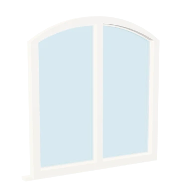 Segmental Head Window window in 3D
