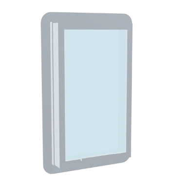 Top-Hung Roof Window in 3D