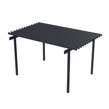 Modern Slim (Black) pergola in 3D