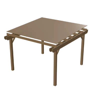 Shade Cloth Lounge pergola in 3D