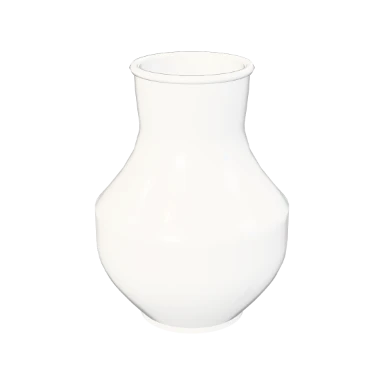Ginger jar, white porcelain in 3D