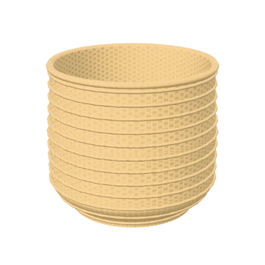 Rope-coil basket in 3D