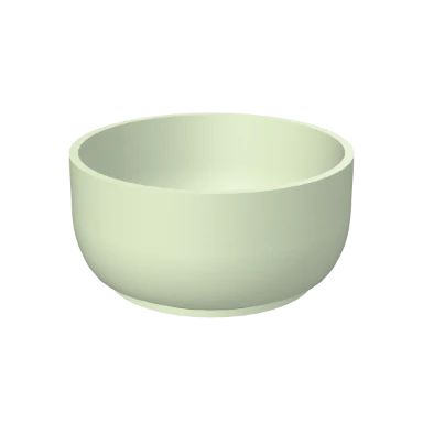 Sage stoneware bowl in 3D