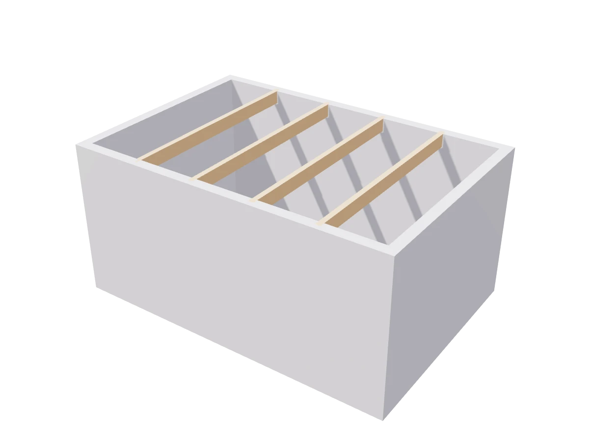 Home 3D Plan timber beam with its bearings