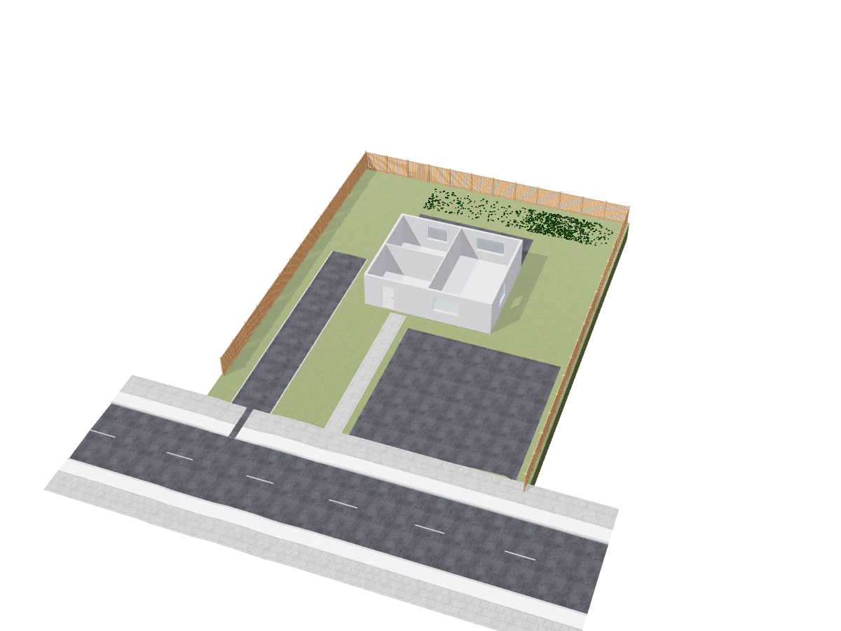 Car park on the plan