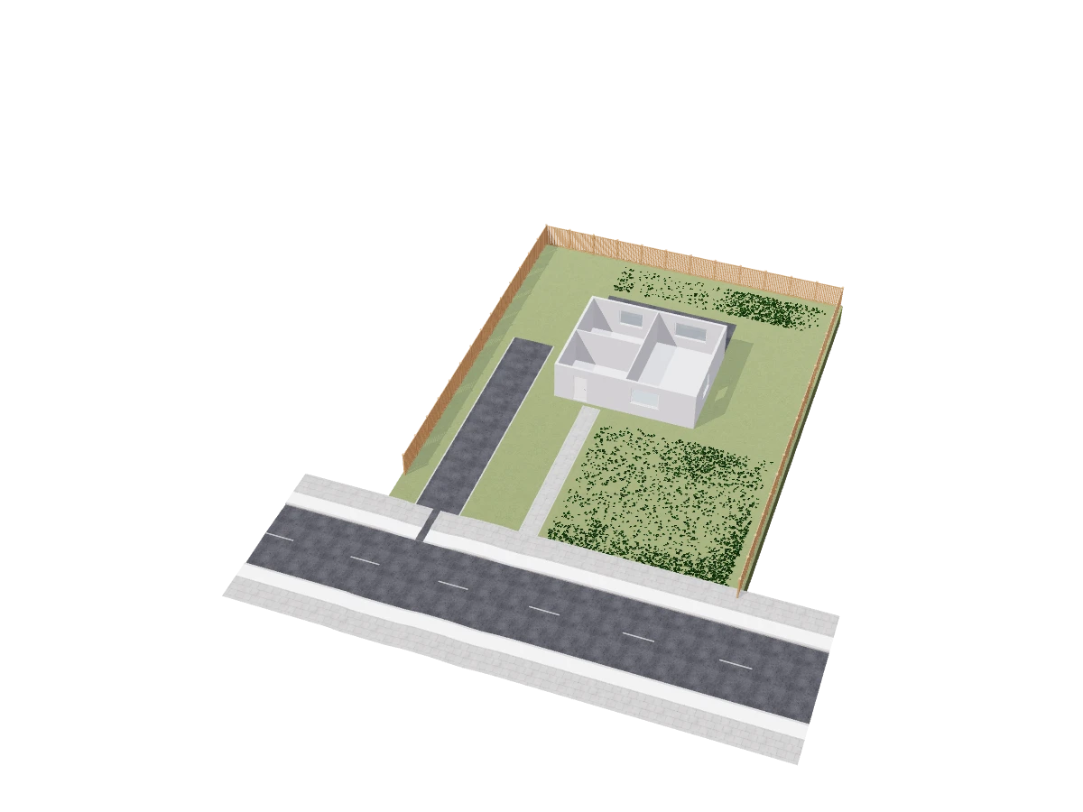 Driveway on the plan