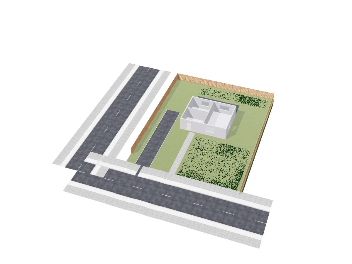 Street on the plan